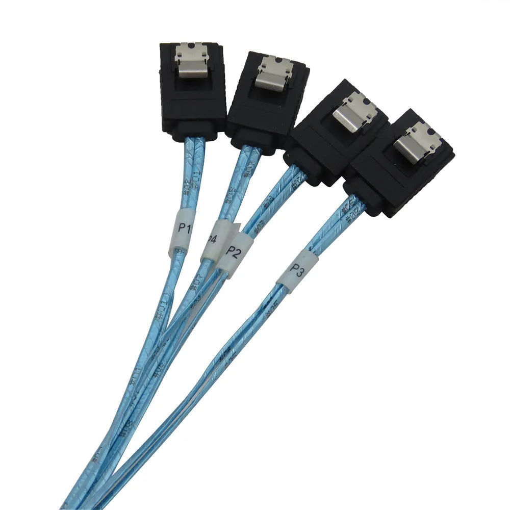 SFF-8643 SFF 8643 to 4 SATA fan out cable Host target 1m |
