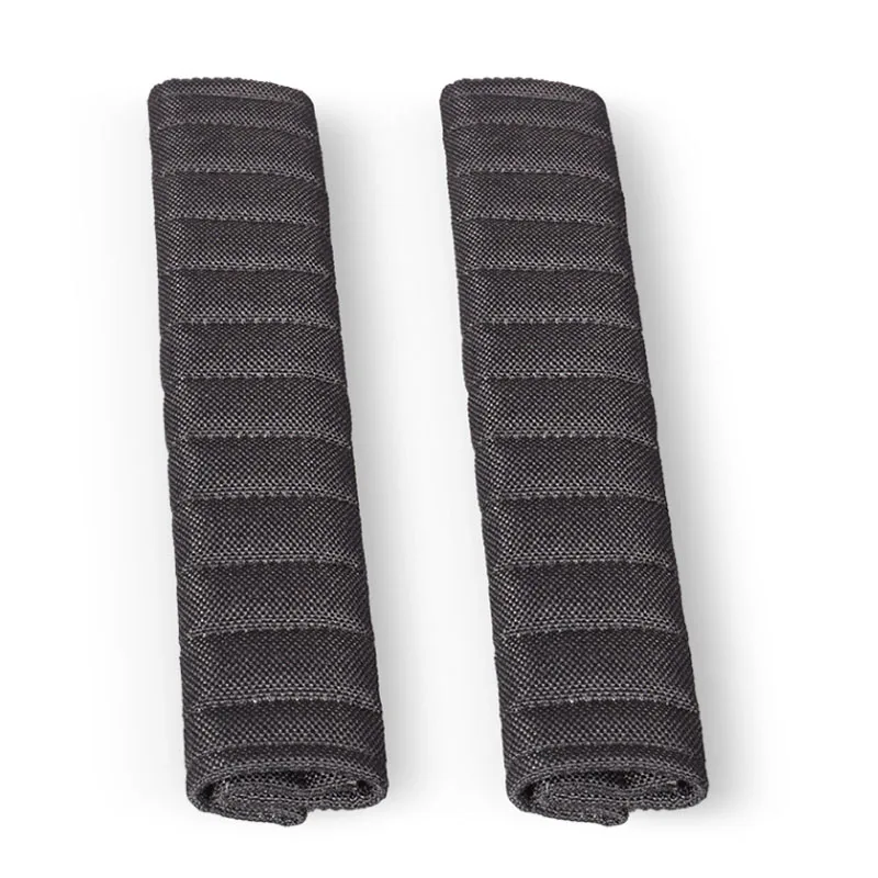 

27CM Spring and Autumn Car Seat belt Cover Black Linen Shoulder Pad Vehicle safety belt Accessories Covers 2PCS Universal Size