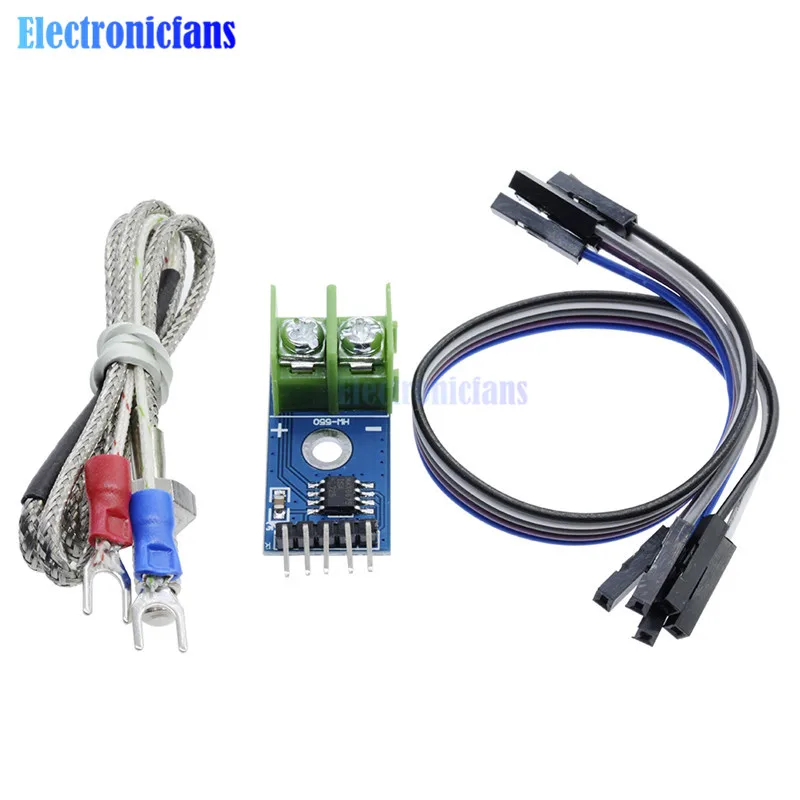 1 комплект MAX6675 K type датчик температуры термопары 200 ~ 1300C диапазон SPI модуль 4Pins