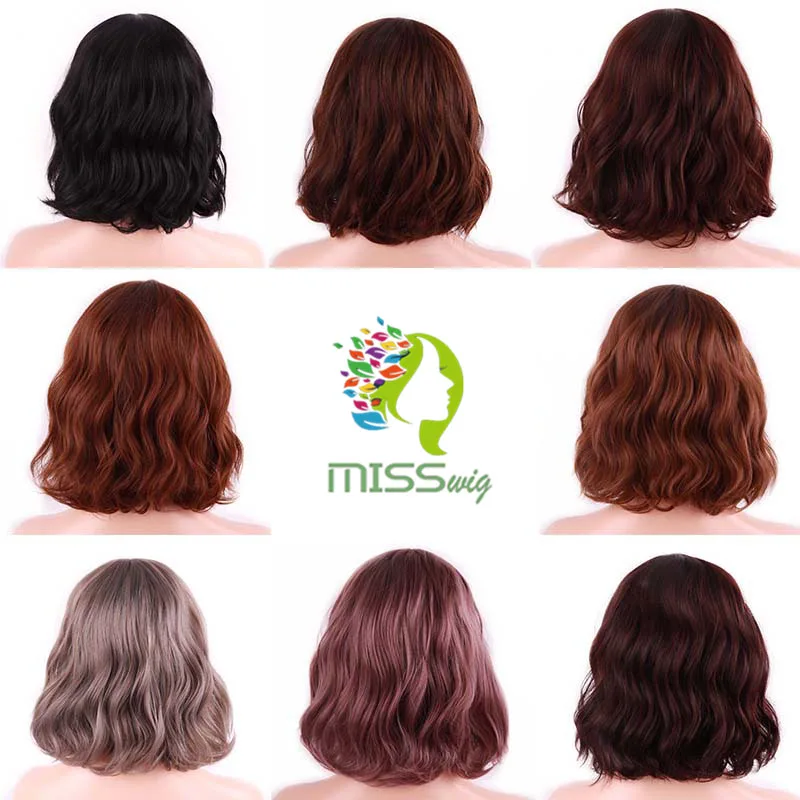 Женский парик из синтетических волос MISS WIG 8 цветов Термостойкое волокно