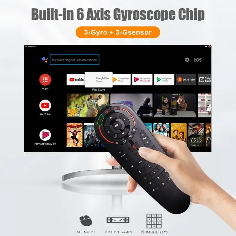 Пульт дистанционного управления G30 Fly Air Mouse 2 4 ГГц 18 клавиш русская и английская