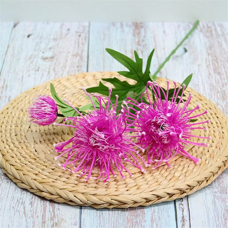 10 шт. искусственный цветок 20 08 &quotДлина Моделирование пластик Leucospermum Spp для дома
