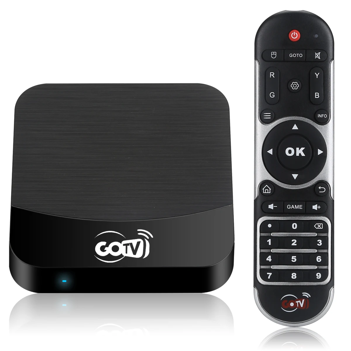 Бренд GO tv Android 7.1.2 телеприставка IPTV с бразильским live+ VOD+ воспроизведение Netflix И mx_плеер для Южной Америки