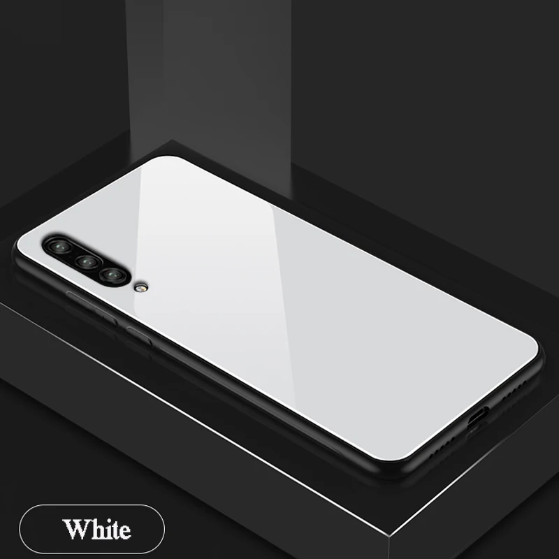 Yonlintan чехол, для samsung galaxy A50 A10 A40 A70 M10 M20 Жесткий 3d на 360 для задней панели телефона защитные чехлы с закаленным стеклом