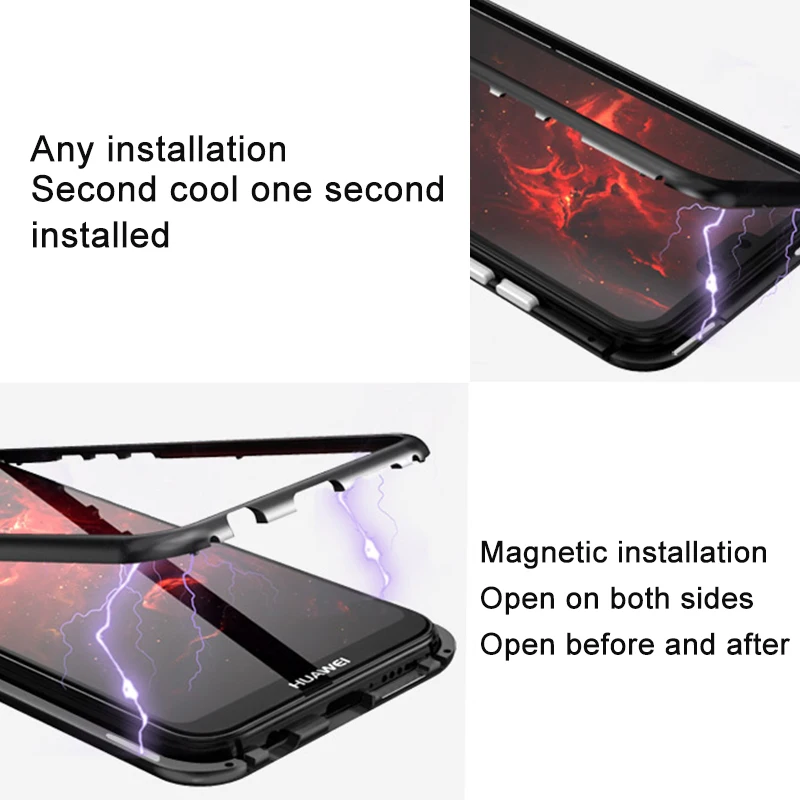 For Huawei Mate 20 Flip Case Pro Magnetic Adsorption Phone Lite X Light Protection Coque Bumper Hard |