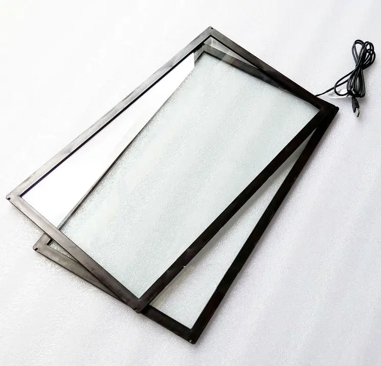 20 дюймов инфракрасный ИК 10 точек сенсорный экран панель со стеклянным сенсорным