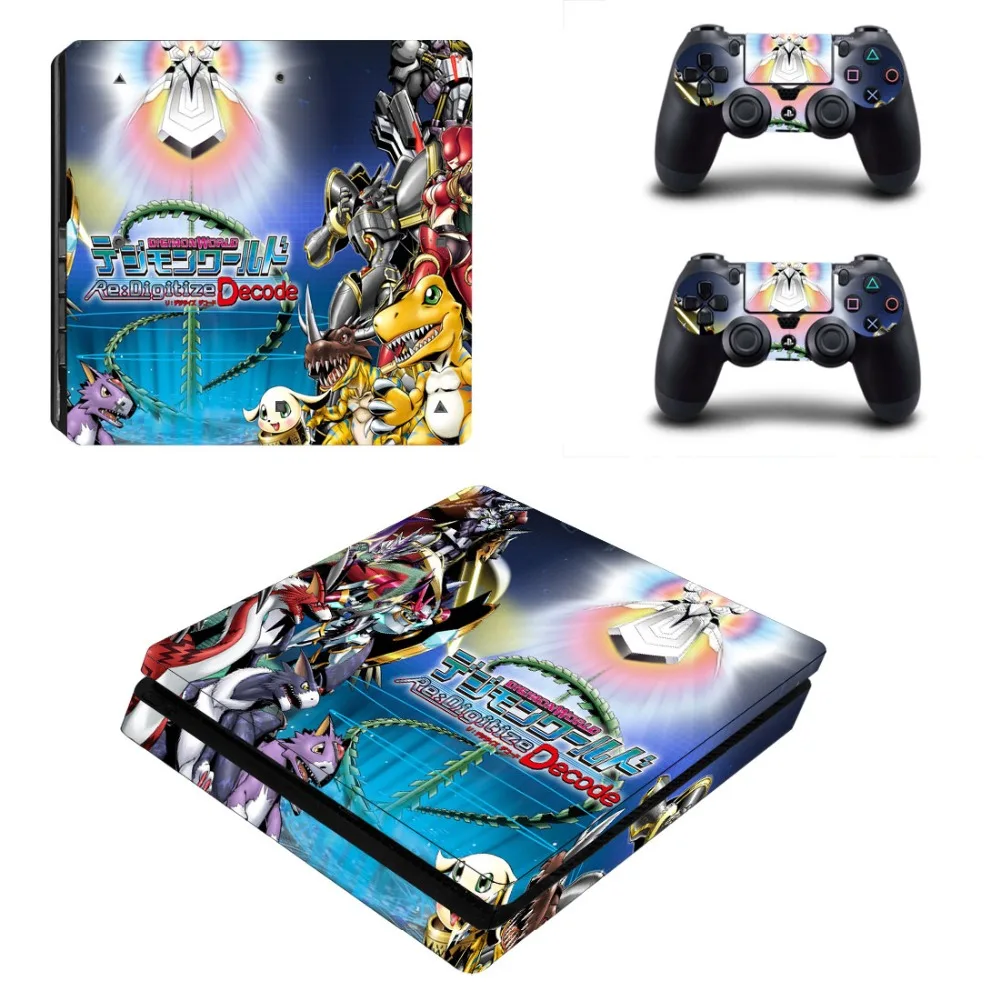 Стикер для приключений Digimon PS4 Slim Skin Виниловая наклейка консоли PlayStation 4 и 2