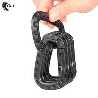 tactical carabiner keychain hard polymer carabiners climbing d rings light weight spring snap gear clip utility hooks backpack