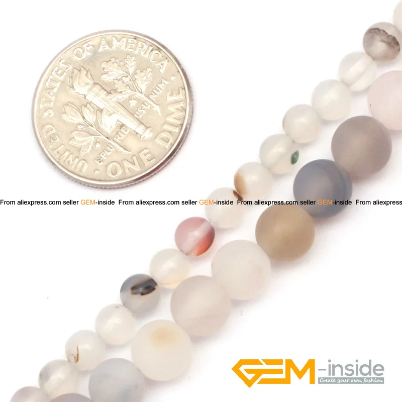 4 мм 6 круглые серые листья Замороженные Агаты натуральные бусины для браслета