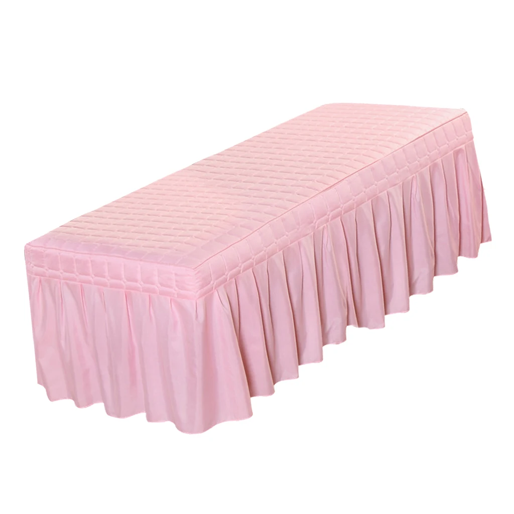 Pink-185x70cm Стандартный массажный стол юбка красота лицо Покрывало Постельное белье балдахин лист для большинства косметических кроватей - Цвет: Pink-185x70cm