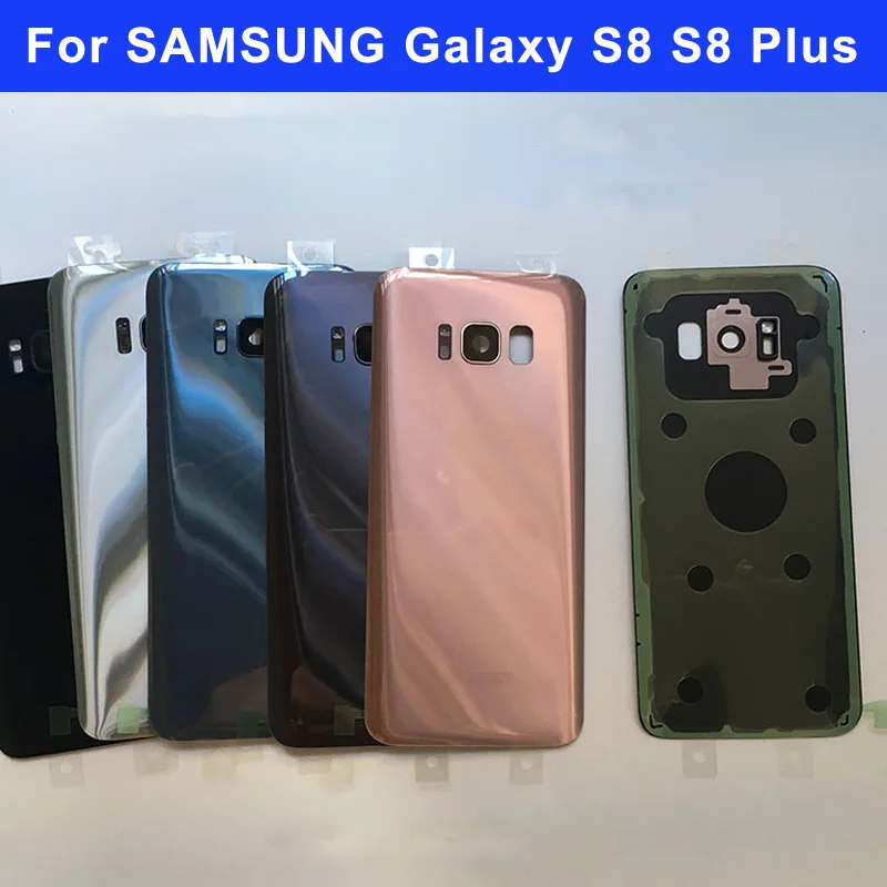 Стеклянная задняя крышка батарейного отсека 10 шт. для Samsung Galaxy S8 G950 + S8Plus G955 Задняя