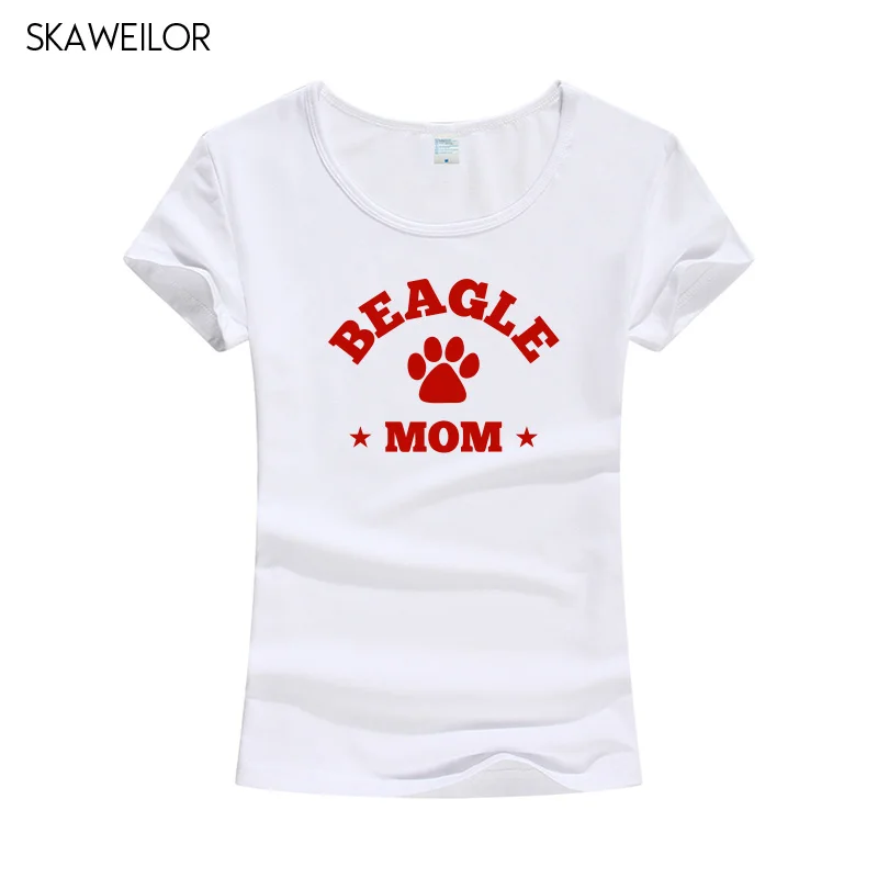 Beagle Dog футболка с изображением владельца питомца мамы хлопковая летняя модная