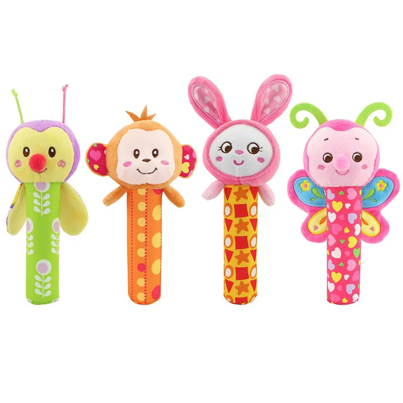 Baby Lathe Hanging Ring Animal Rattles Crib Stroller Toys Teethers Stuffed Dolls Toy | Игрушки и хобби