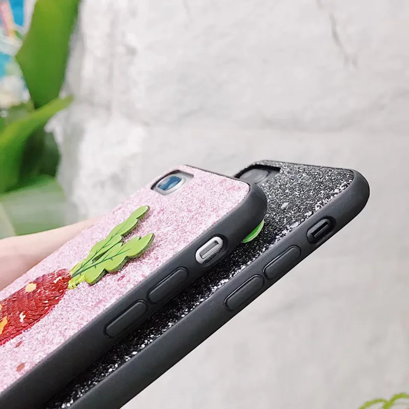 Модный милый 3D морковь чехол для iPhone X 8 Plus 7 6 6s TPU силиконовый 10 Coque Fundas