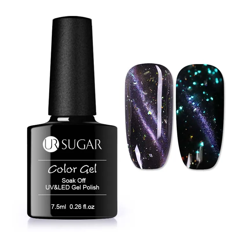 18 Ur Sugar Magic 9D Хамелеон для использования с магнитом Гель-лак кошачий глаз блеск лак для ногтей отмачиваемый УФ-гель лак дизайн ногтей гель - Цвет: 18