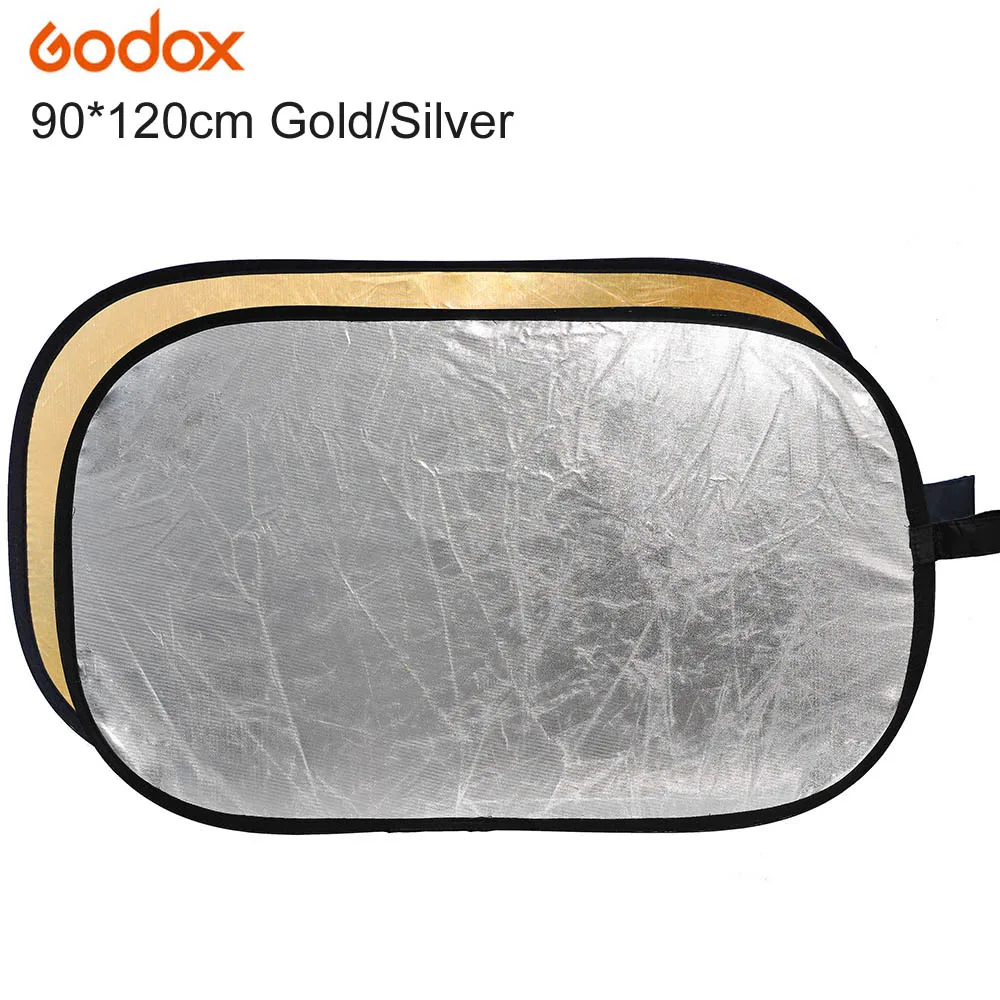 Складной Портативный отражатель для фотосъемки Godox 2 в 1 90*120 см/35x47 дюймов