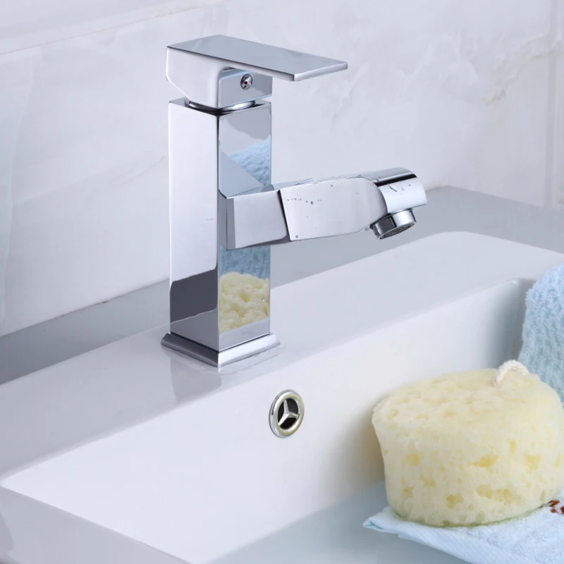 Хромированные латунные смесители для раковины с одним держателем отверстием на