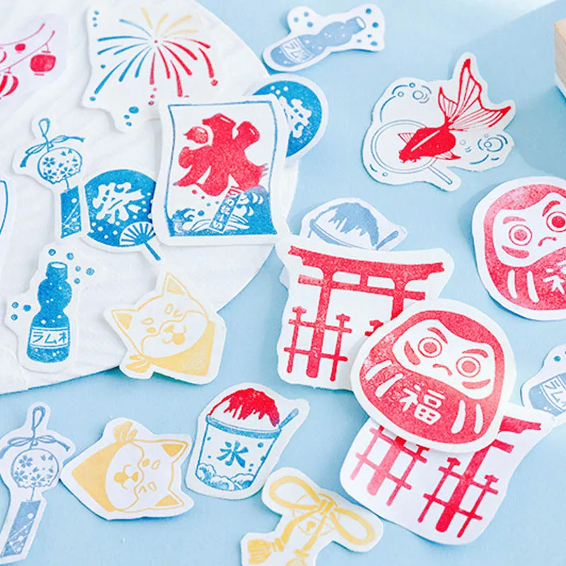 1 шт. японский стиль деревянная резиновая печать сделай сам украшение фотоальбом