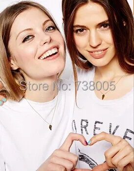 Креативная половинчатая сердце партнеры в деле Письмо подвеска ожерелье подарок