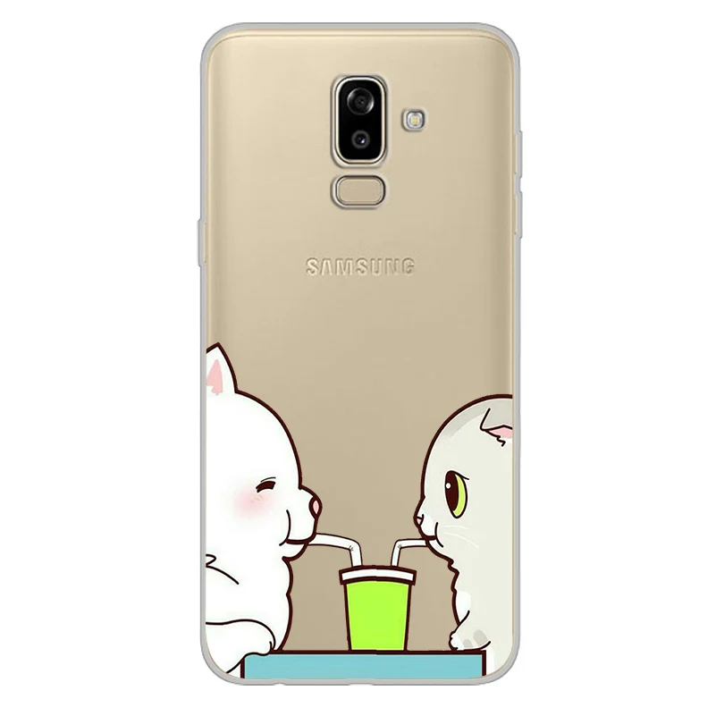 Ciciber чехол для телефона Samsung Galaxy J5 J6 J7 J8 J4 J3 J2 J1 Prime Core Plus 2016 2017 2018 животное кошка