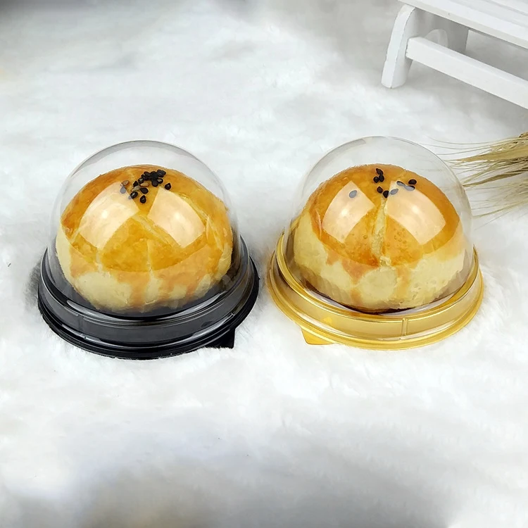 10 шт./компл. круглый Пластик Cake Box один человек луна торт лоток Коробки Mooncake ПВХ