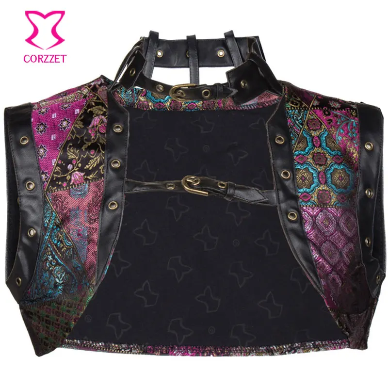 

Purple S-6XL Plus Size Bolero Jacket Steampunk Corset Burlesque Costumes Sexy Corsets And Bustiers Gothic Clothing Accessories