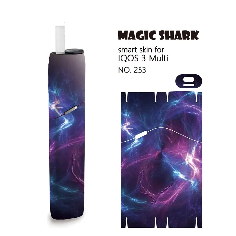 Magic Акула стерео Луна земля пленка Стикеры для технология 3 мульти IQOS3 печати