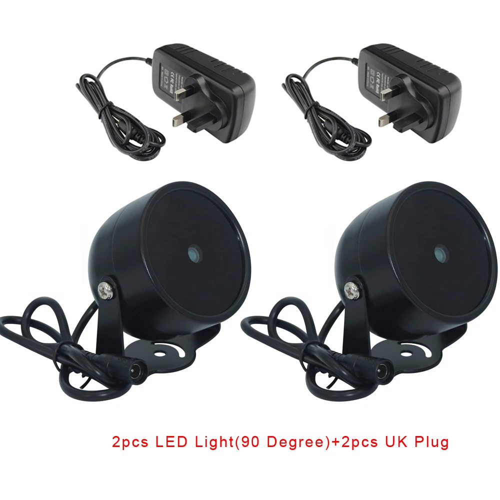 2pcs Light with UK CDYCAM 2 шт 4 массива ИК светодиодный осветительный Светильник ИК инфракрасный металлический водонепроницаемый заполняющий светильник для камеры видеонаблюдения ночного видения - Цвет: 2pcs Light with UK