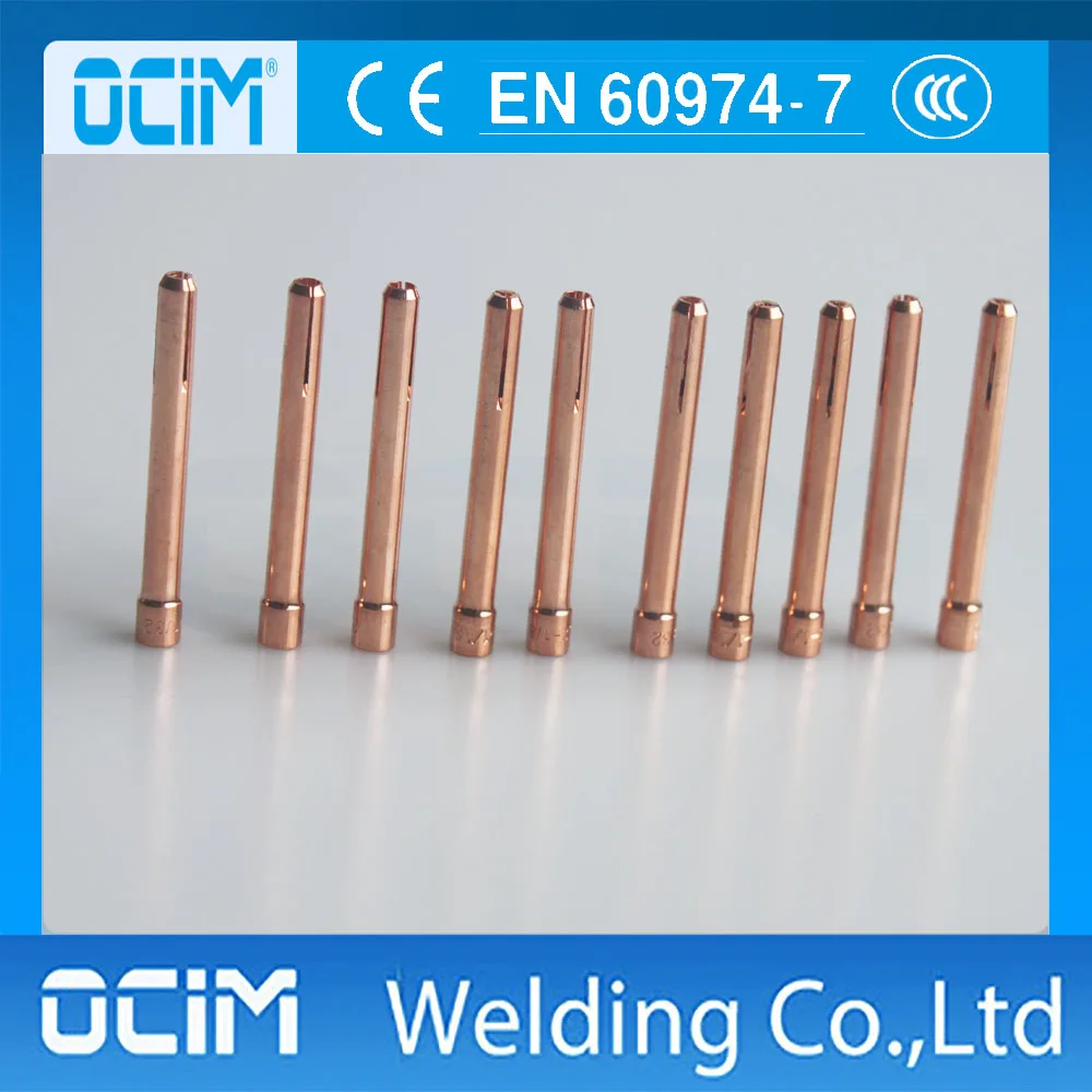 10 шт. 10N23 10N24 10N25 Tig Collet запчасти расходные материалы для SR WP 17 18 26 сварочный фонарь |