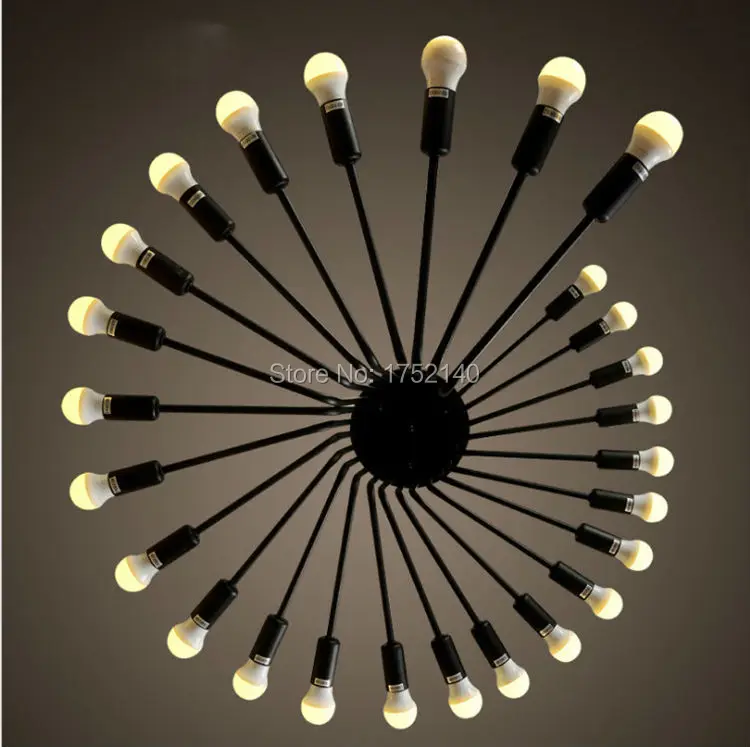 Спиральная люстра E14 винтажные подвесные лампы в американском ретро стиле кантри