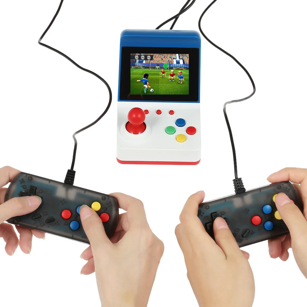 Ретро миниатюрная аркадная игровая консоль портативная ручная игровая машина " экран двойной проводной джойстик 360 классические игры подарок для детей
