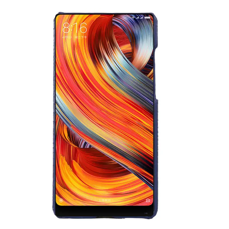 Для Xiaomi Mi Mix 2 чехол Mix2 Роскошный PU кожаный твердый пластиковый на заднюю панель