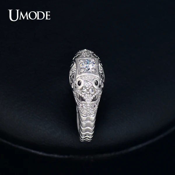 UMODE Рождественский подарок 2015 женские кольца с узором из двух слонов и круглыми