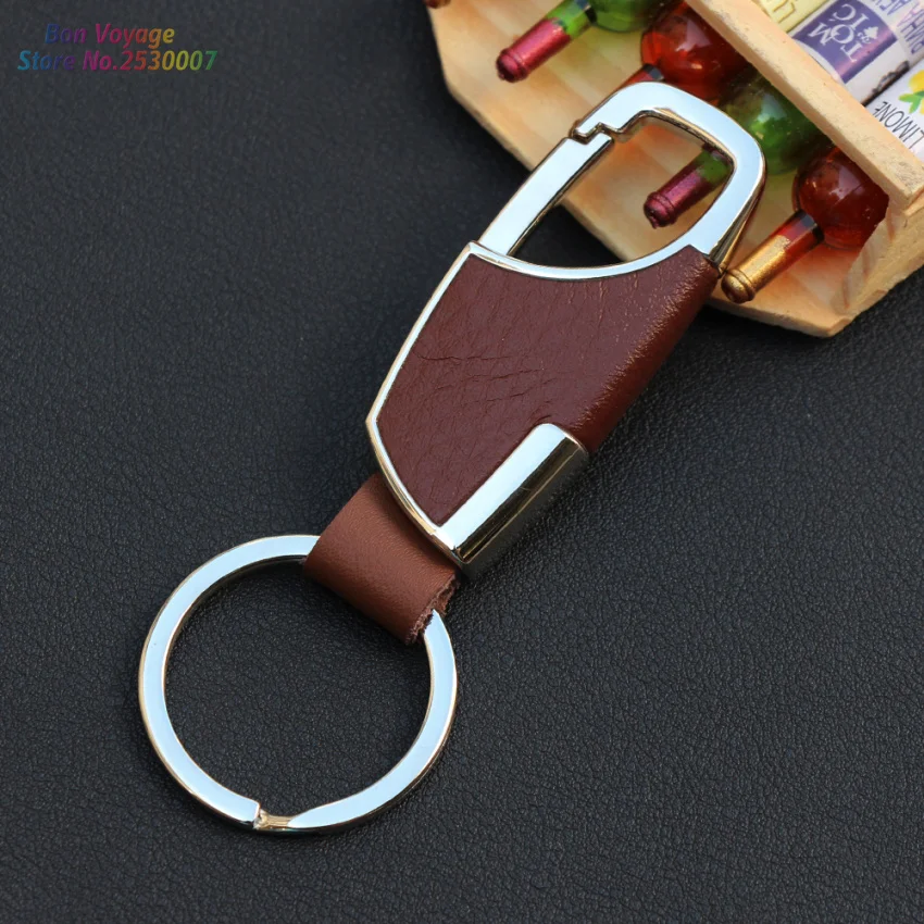 Автомобильный Стайлинг брелок для ключей из воловьей кожи с 100% головками Fiat Panda