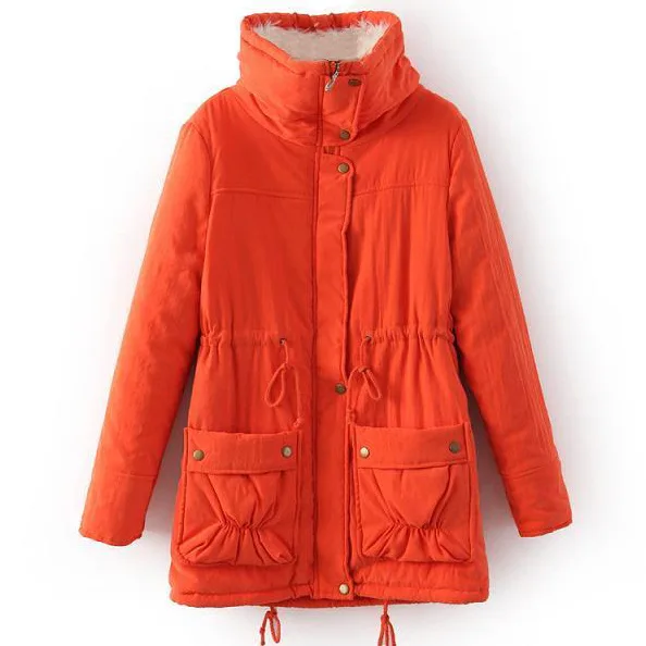 Новинка 2017 года Зима Стеганое пальто Для женщин повседневные с длинным рукавом