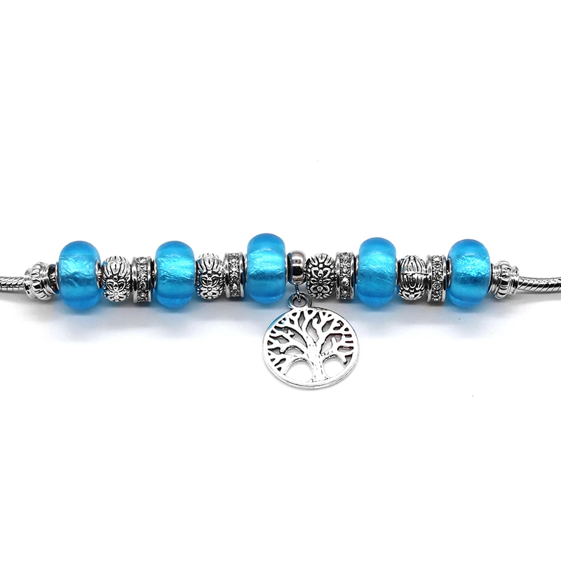 SANYU стиль Модный Fit Pandora браслет темперамент не серебряной глазури бусины Шарм браслет в подарок для женщин BR-1593