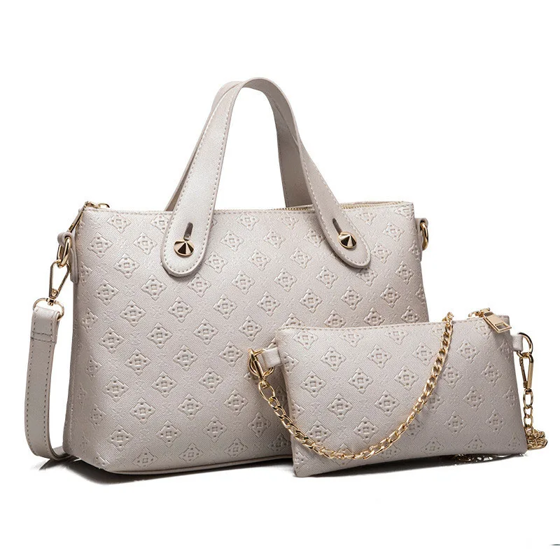 Women's handbags Embossed Composite Bags PU leather Crossbody Hand Shoulder Bag Diamond Pattern Totes Set bag for Lady | Багаж и сумки