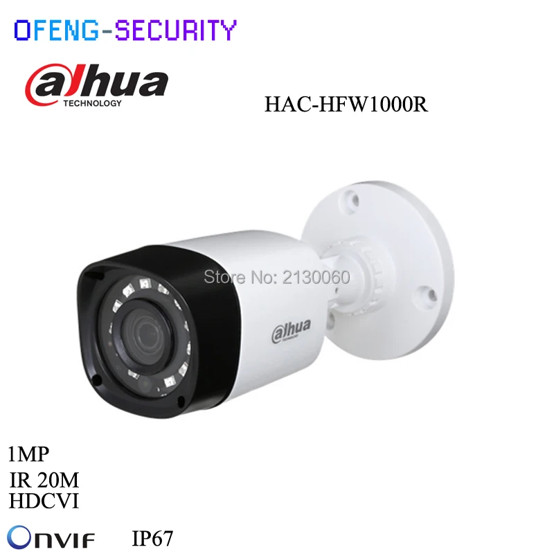 Dahua 1MP HDCVI Мини Камера HAC HFW1000R водонепроницаемый IP67 ИК пуля 30 м объектив 3 6 мм