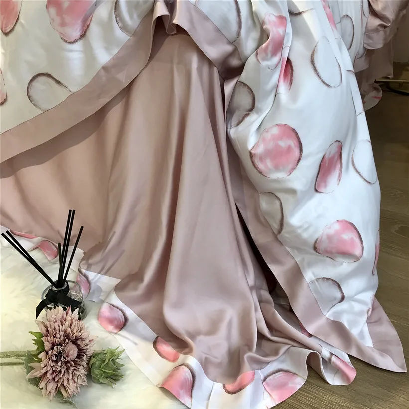 Ropa de cama Tencel Silk, 4 шт., набор постельного белья KING QUEEN, роскошный пододеяльник, простыня, постельное белье dekbedovertrek