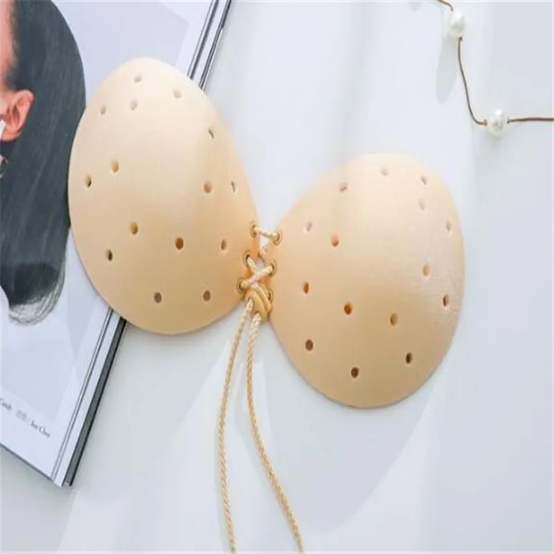 100pcs/	New Sexy bra Women Self Adhesive Strapless Breathable Stick Gel Silicone Push Up Invisible Bra seamless Intimates bras