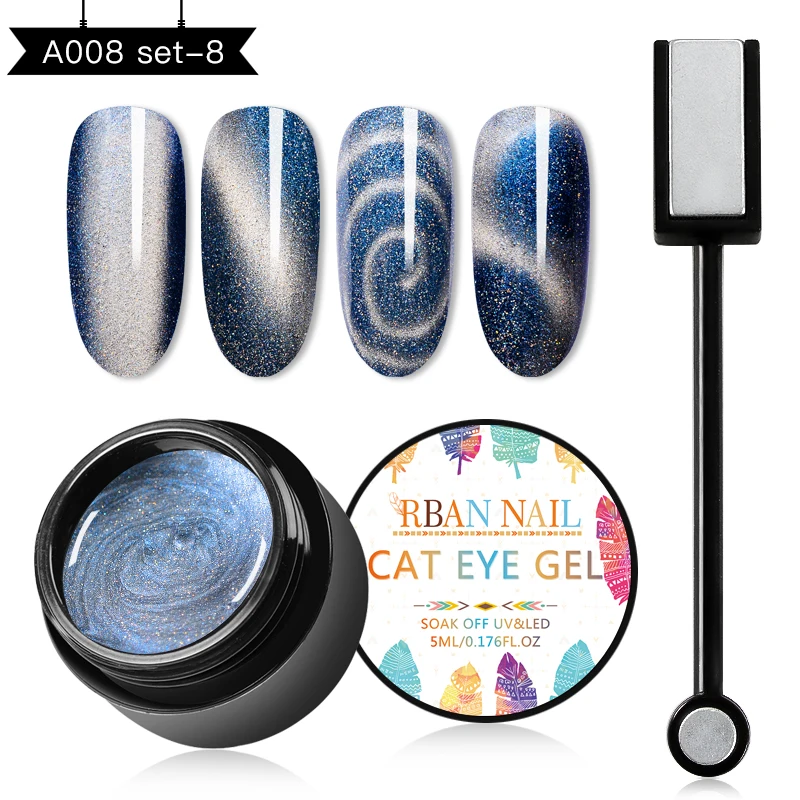 SZH03626 RBAN NAIL 5D кошачий глаз магнит Гель-лак для ногтей Магнитный дизайн ногтей лаковый Хамелеон замачиваемый УФ Гель-лак для ногтей эмаль маникюр - Цвет: SZH03626