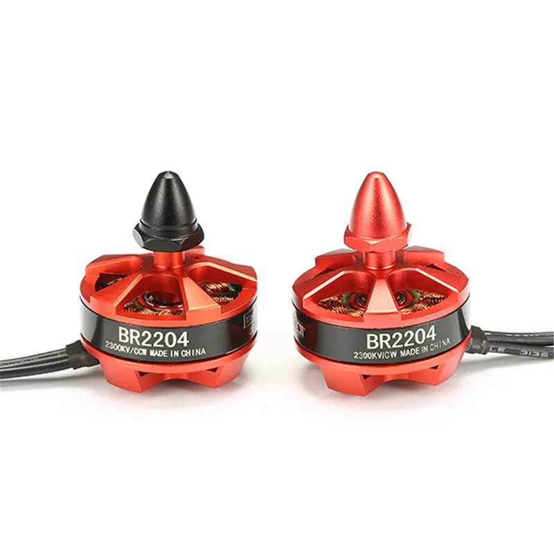 Высококачественный 4 шт. Racerstar Racing Edition 2204 BR2204 2300KV 2-3S бесщеточный двигатель CW/CCW для