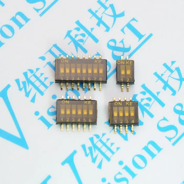 5 шт. x SMD SMT скользящий переключатель 1P 2P 3P 4P 5P 6P 8P 10P 1,27 мм позиционный способ DIP черный шаг тумблер черный кнопочный переключатель