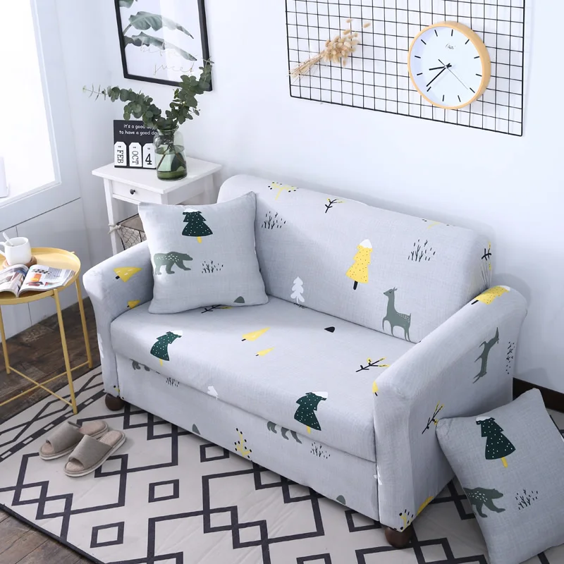 Серая линия slipcovers диван Чехол для дивана Плотно Обернуть все включено противоскользящие Чехлы для дивана для украшения дома гостиной - Цвет: K443