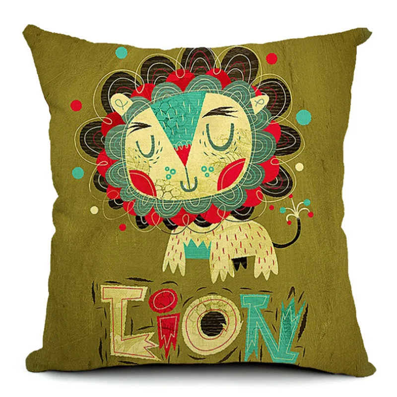 Модные Стиль Домашний Декор ative Подушки Детские с рисунком животных Пледы