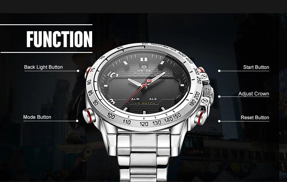 WEIDE, мужские часы,, роскошный бренд, известный бренд, спортивные часы для мужчин, цифровой кварцевый будильник, нейлоновый ремешок, relogio automatico masculin