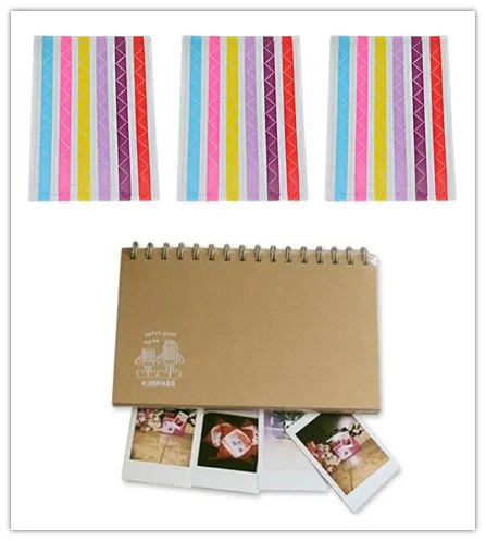 60 Pockets 3-inch Calendar Mini Photo Album with 3 Sheets Film Corner Stickers DIY Diary for Fuji Instax Mini 9 8 8+ 90 7s Film