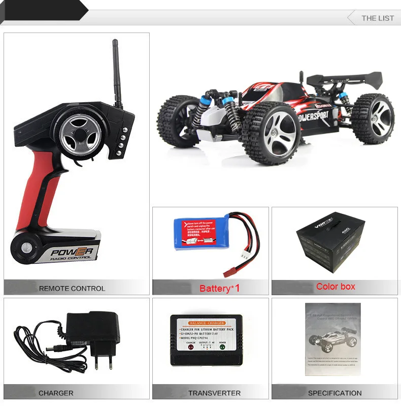 R 1b original Wltoys A959 2,4G Радиоуправляемый автомобиль багги высокоскоростной внедорожный VS A979/L959/L202/K929/K959 GPTOYS S800 9115 RC игрушки - Цвет: R 1b original