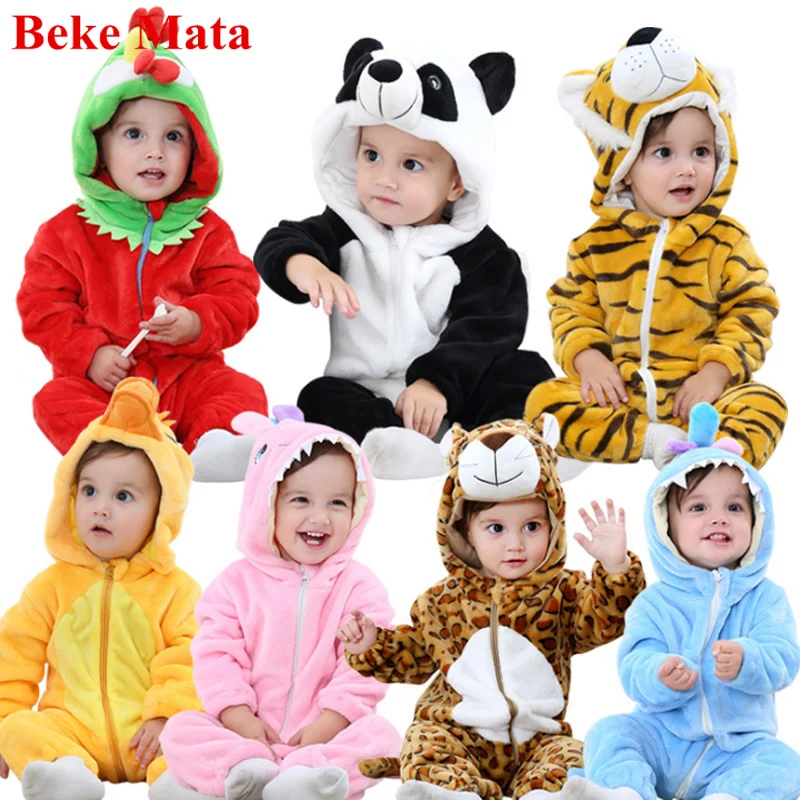 BEKE MATA/Детские комбинезоны сезон зима 2017 года с рисунками животных для маленьких