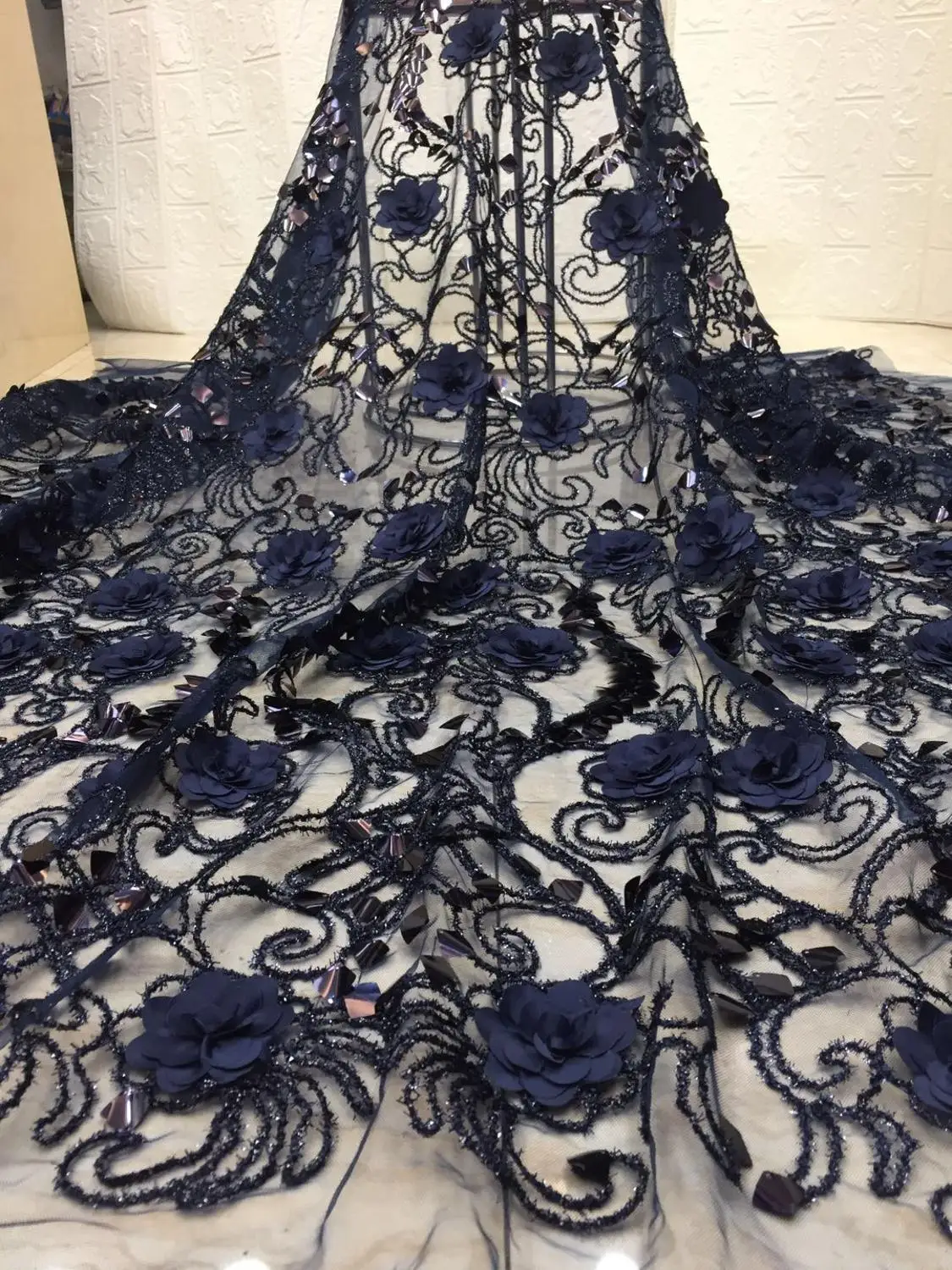 2019 высокое качество в нигерийском стиле африканская кружевная ткань французская